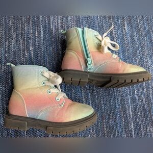 Cat & Jack Toddler Girls Rainbow Sparkle Boots, Size 10